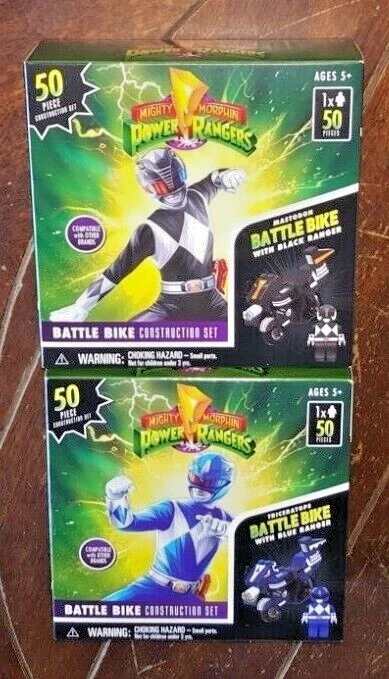 Mighty Morphin Power Rangers Triceratops Battle Bike Construction Set Hasbro