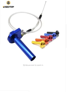 Motorcycle 7/8'' Twist Throttle Cable Accelerator Handlebar Grips Set For Honda - Picture 1 of 7