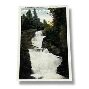 Postal Raymondskill Upper Falls Pike County Pennsylvania White Border C432 - Imagen 1 de 2