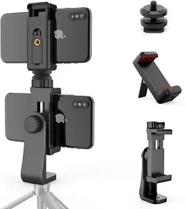 Owine Universal Dual Cell Phone Tripod Mount Adapter Premium Smartphon - Picture 1 of 7