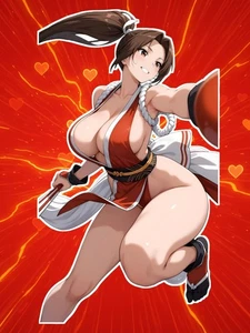 Anime Waifu KoF Mai Shiranui 6" Vinyl Sticker - Picture 1 of 1
