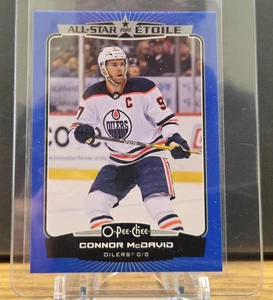 Connor McDavid 2022-23 O-Pee-Chee All-Star Blue Border #501 Edmonton Oilers SP - Imagen 1 de 2