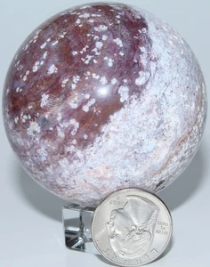 Madagascar Purple Ocean Jasper Sphere / 2.51" (63.75mm) / 11.90 oz (337gr) 3716 - Picture 1 of 16
