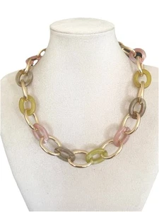 Damenkette Statement Modeschmuck Blogger  Halskette Kurz Gliederkette Punk - Bild 1 von 7