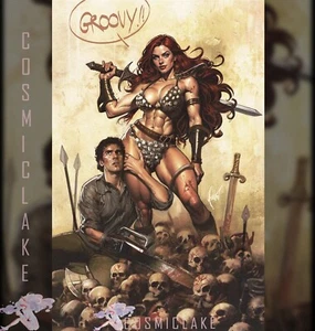 RED SONJA VS ARMY OF DARKNESS #1 POULAT VIRGIN VARIANT LTD 500 PREORDER 5/14☪ - Picture 1 of 3
