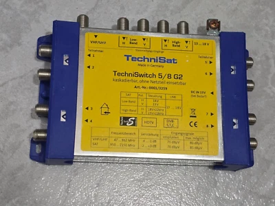 TechniSwitch 5/8 G2 Technisat Satelliten-HDTV Multischalter 4x Sat - Bild 1 von 4