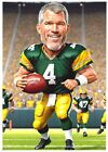 BRETT FARVE Custom ACEO Fun Novelty Football ART Card * Green Bay Packers