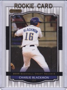 CHARLIE BLACKMON 2008 Draft Pick ROOKIE CARD Razor Signature Series ROCKIES RC