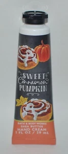 1 BATH & BODY WORKS SWEET CINNAMON PUMPKIN HAND CREAM LOTION SHEA 1OZ TRAVEL - Picture 1 of 5