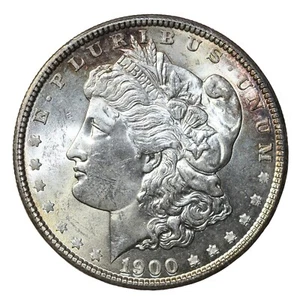 1900-P Morgan Silver Dollar Coin $1 Philadelphia Mint State UNC - Picture 1 of 2
