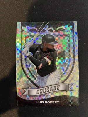 2021 Panini Chronicles Crusade LUIS ROBERT #21 Building Blocks Prizm White Sox - Image 1 of 2