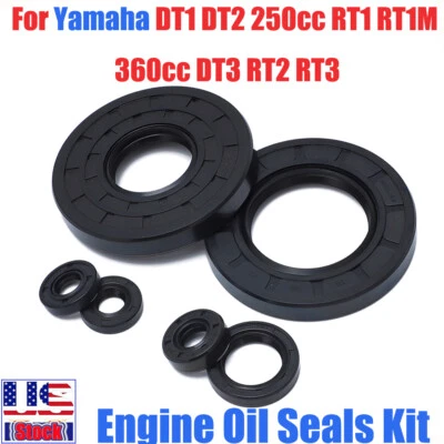 Engine Oil Seals Kit Replace For Yamaha DT1 DT2 250cc RT1 RT1M 360cc DT3 RT2 RT3 — 第 1/4 张图片