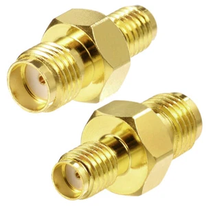 SMA Female to SSMA Female RF Coaxial Adapter Gold Plated Brass 50ohm DC-18.0 GHz - Picture 1 of 4
