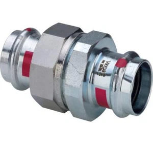Viega Verschraubung mit SC Prestabo 1160 flachdichtend in 54mm Stahl verzinkt - Bild 1 von 3