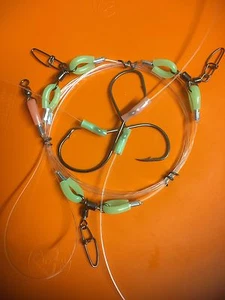 3 HOOKS 100 LB RIGS FOR SNAPPER ULTIMATE 3 LUMO JOINTS 6/0 8/0 BEAKS 7/0 CIRCLE - Picture 1 of 12