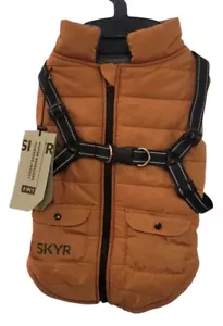 SkyR Hundegeschirr gefütterte Jacke wasserabweisend braun Cooper, Größe L - Bild 1 von 10