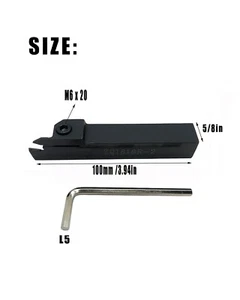 5/8“ Shank Grooving Slotting Tool ZQ1616R-2 Cut Off Lathe Turning Tool Holder - Imagen 1 de 5