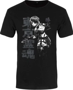 Katsumi Mono Black T-Shirt, Patient Warrior, Dangerous Girl Anime, Tokyo Spirit - Picture 1 of 4