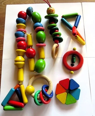 Konvolut   Baby Greiflinge und Fädelspiel - Bild 1 von 3