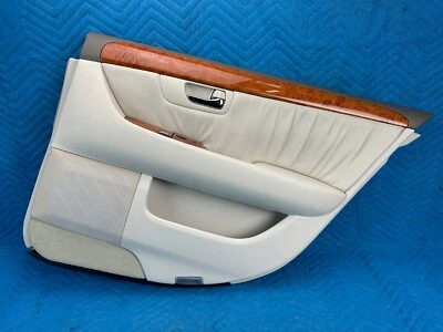 Panel de moldura interior de puerta trasera Lexus LS430 marfil de pasajero: LK03 2001-2003 OEM Foto 1 de 4