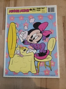 Vtg Minnie Mouse Golden Frame Tray Puzzle 4510B-55 (#7) - Picture 1 of 12