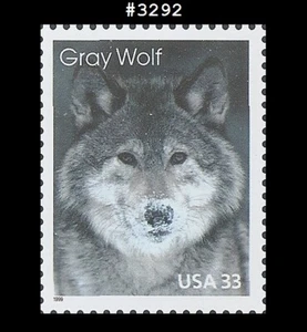 USA4 #3292 MNH Gray Wolf - Picture 1 of 1