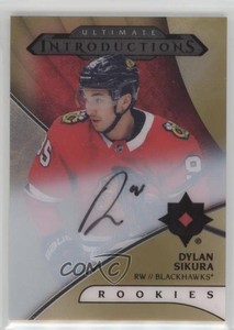 2018 Ultimate Collection Introductions Gold Dylan Sikura #UI-35 Rookie Auto RC