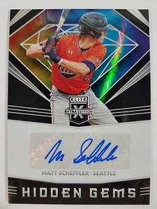 2020 Panini Elite Extra Edition Matt Scheffler #HG-MS Hidden Gems Auto Mariners