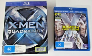 X-Men Quadrilogy Complete Set + X-Men First Class - Blu-Ray DVD Box Set - Picture 1 of 15
