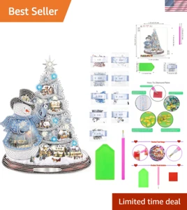 Christmas Ornaments DIY Kit - 5D Diamond Art Painting for Teenagers and Families - Picture 1 of 8