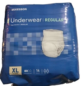 McKesson Regular Adult Underware Size XL, Unisex, 14 Ct - Picture 1 of 2
