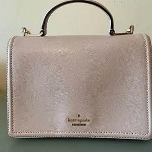 Kate Spade Patterson Drive Medium Maisie Taupe and White Bag - Picture 1 of 9