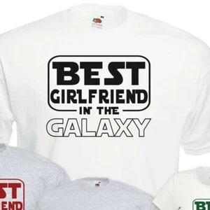 Mejor NOVIA en la GALAXY camiseta regalo de San Valentín camiseta regalo de cumpleaños - Imagen 1 de 5
