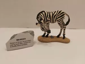 Vtg 1998 The Herd Zebra Collection "Wander" Marty Sculpture Inc. - Picture 1 of 6