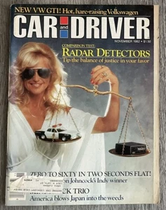 November 1982 CAR & DRIVER ~ VW Rabbit GTI, Riviera Convertible, Audi 100, 5000 - Picture 1 of 16