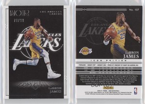 2020-21 Panini Noir Icon Edition /99 LeBron James #107
