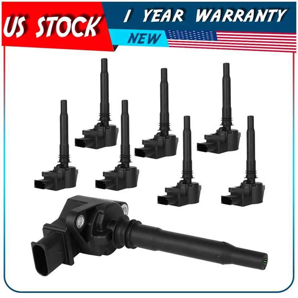 8 Ignition Coil Pack For 2009 2010 2011 2012 Mercedes-Benz C63 SL63 AMG 6.3L - Image 1 of 4