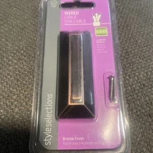 Oil Rubbed Bronze Doorbell Button LED Lighted Style Selections #2369368 NEW - Picture 1 of 6