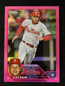 2023 Topps Chrome Alec Bohm Pink Refractor Pittsburgh Pirates - Picture 1 of 1