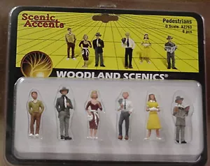 O scale Railroad PEDESTRIANS Woodland Scenics Train People # 2763 - Picture 1 of 2