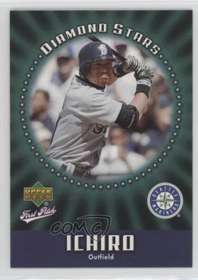 2006 Upper Deck First Pitch Diamond Stars Ichiro Suzuki #DS-29 HOF - Image 1 of 2
