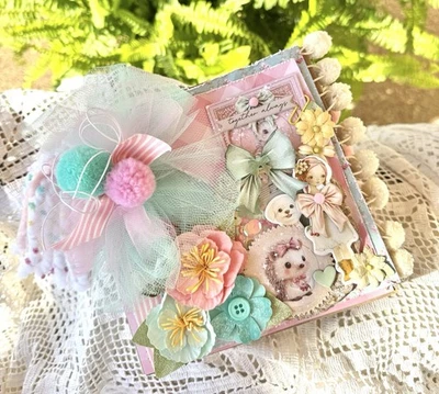 Handmade Scrapbook Junk Journal Mini Album Maggie Holmes - Image 1 of 4