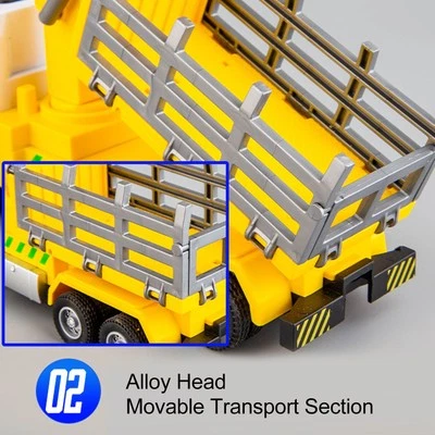 (Yellow) Toy Trucks Rc Forklift Logging Truck Toy Garbage Model - Image 1 of 4