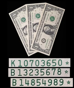 3X 2013 $1 Dollar Star Notes 🌟🌟🌟 - Picture 1 of 8