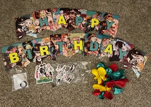 Toilettengebunden Geburtstag Party Deko Anime Motiv Banner Luftballons Tortendeko! - Bild 1 von 6