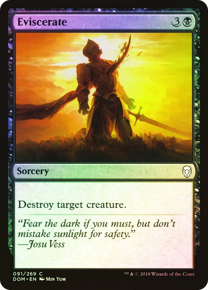 MTG FOIL Eviscerate  - Dominaria #091 - Image 1 of 1