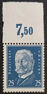 ALEMANIA REICH 1928 como nuevo NH 25 Pf marrón con pestaña Michel #416 CV 130 € EN MUY BUEN ESTADO Foto 1 de 2