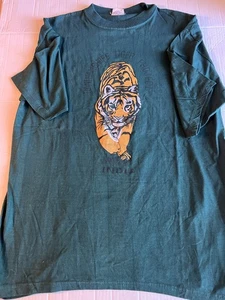 Tiger Shirt XL Vintage 90s India Ranthambhore Tiger Project Double Side Y2k Tee - Bild 1 von 11