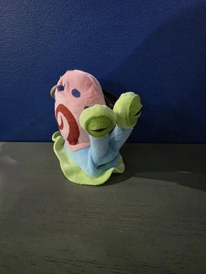 Zuru Fuggler x Spongebob Squarepants Keychain Plush Ring GARY THE PET SNAIL - Image 1 of 2