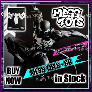 In Stock Mess Toys Spider Man Symbiote Spiderman Messtoys Black Suit Neighbor - Picture 1 of 24